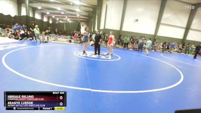 190 lbs Round 3 - Abigale Eklund, Thurston County Wrestling Club vs Keasiya Luedde, Alaska Battle Cats Wrestling Club