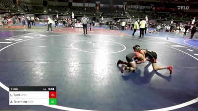 75 lbs Final - Logan Tuck, Apex vs John Tarantino, Shore Thing WC