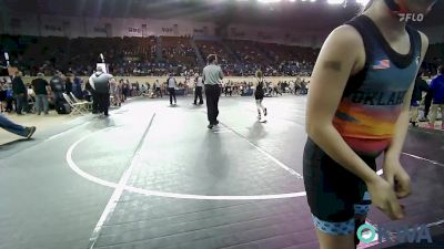 76 lbs Quarterfinal - Liala Dunigan, Pocola Youth Wrestling vs Bailey Ehler, Woodland Wrestling Club