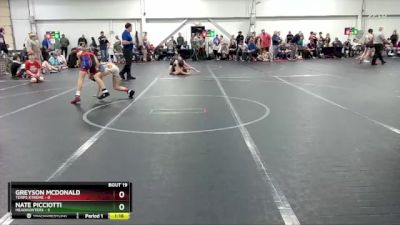 76 lbs Round 5 (8 Team) - Greyson McDonald, Terps Xtreme vs Nate Picciotti, Headhunters