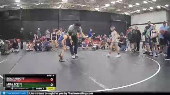 70 lbs Luke Smith, Team Bear Red vs Beau Abbott, Roundtree