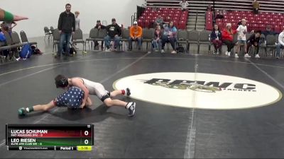 55 lbs Quarterfinals (8 Team) - Lucas Schuman, Mat Assassins (PA) vs Leo Riesen, Elite Ath Club WE