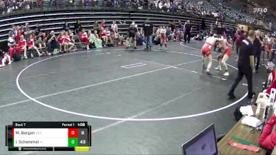 120 lbs Semis & 1st Wrestleback (8 Team) - Meredith Bargen, Nebraska Red vs Isla Schemmel, Team Iowa