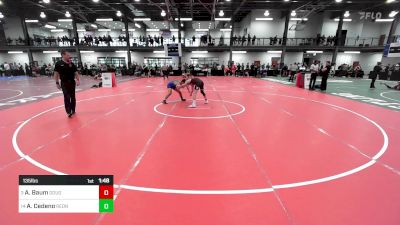 135 lbs Consi Of 4 - Aidan Baum, Doughboy vs Adan Cedeno, Rednose Wrestling Club