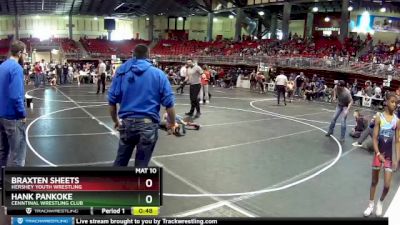 65 lbs Semifinal - Hank Pankoke, Cenntinal Wrestling Club vs Braxten Sheets, Hershey Youth Wrestling