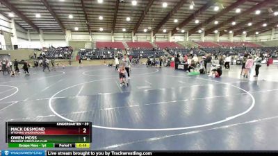 39 lbs Round 2 - Owen Moss, Fremont Wrestling Club vs Mack Desmond, Wyoming Underground