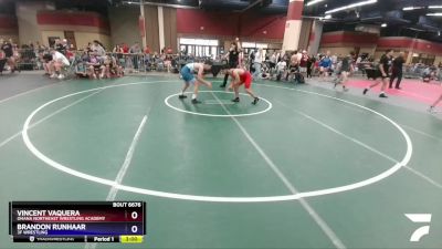 138 lbs Cons. Round 2 - Vincent Vaquera, Ohana Northeast Wrestling Academy vs Brandon Runhaar, 3F Wrestling