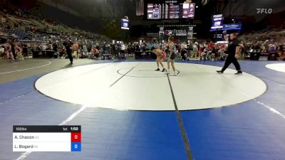 100 lbs Cons 32 #1 - Alex Chacon, Arizona vs Landen Bogard, Wisconsin