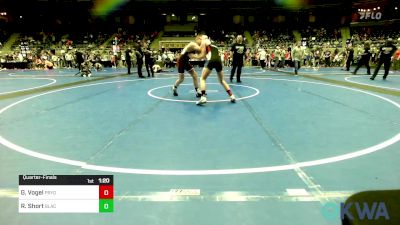 130 lbs Quarterfinal - Gauge Vogel, Pryor Tigers vs Ryder Short, Blackwell Wrestling Club