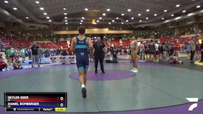 160 lbs Cons. Round 2 - Skyler Geer, KS vs Daniel Bomberger, CA