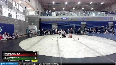 50 lbs Quarterfinal - Maximiliano Hunt, Moses Lake vs Kleonna Block, Team Real Life