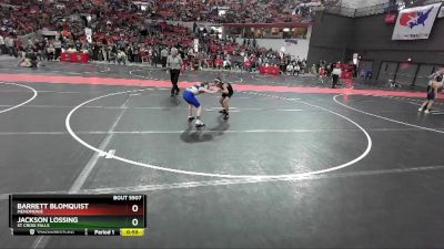 72 lbs Cons. Round 4 - Jackson Lossing, St Croix Falls vs Barrett Blomquist, Menomonie