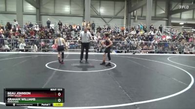 95 lbs Cons. Round 2 - Beau Johnson, Smoky Valley vs Graham Williams, Renegades