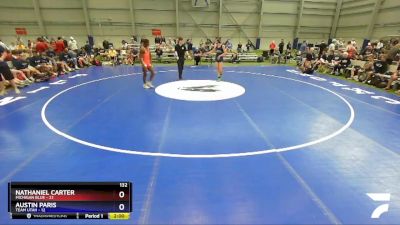 132 lbs Round 3 - Nathaniel Carter, Michigan Blue vs Austin Paris, Team Utah