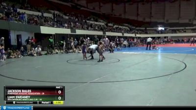 44 lbs Champ. Round 1 - Jackson Bales, Poquoson Athletic Association vs Liam Sweaney, Williamsburg Wrestling Clib