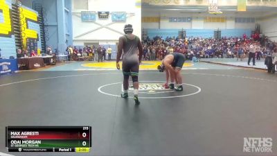 215 lbs Champ. Round 1 - Max Agresti, Salesianum vs Odai Morgan, St Georges Tech HS