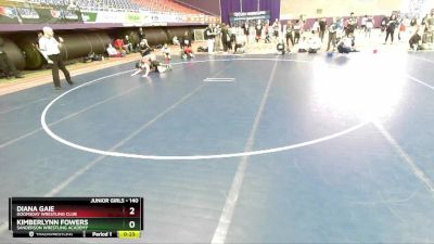 140 lbs Cons. Round 3 - Diana Gaie, Doomsday Wrestling Club vs Kimberlynn Fowers, Sanderson Wrestling Academy