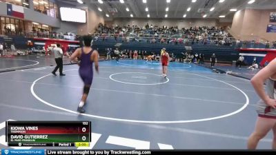 132 lbs Round 2 - Kiowa Vines, Thompson vs David Gutierrez, El Paso Franklin