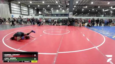 123 lbs Quarterfinal - Gabriel Crewey, Rural Retreat vs Cody Wimer, Reel Wrestling Club