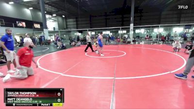 100 lbs Round 5 (6 Team) - Matt Deangelo, GREAT BRIDGE WRESTLING CLUB vs Taylor Thompson, JEFFERSON WRESTLING CLUB