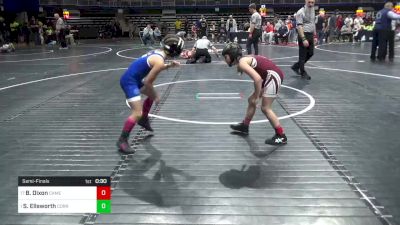 69 lbs Semifinal - Bentlee Dixon, Cameron County vs Selena Ellsworth, Corry