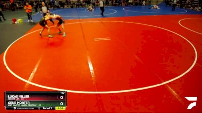 150 lbs Semis (4 Team) - Lukas Miller, Albert Lea vs Gene Morter, UNC (United North Central)