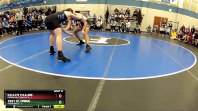 215 lbs Quarters & Wb (16 Team) - Trey Dunning, Mishawaka vs Kellen Fellure, Franklin Community