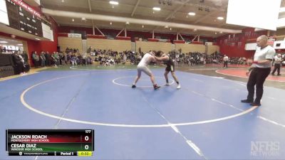 177 lbs Cons. Round 2 - Jackson Roach, Montgomery High School vs Cesar Diaz, Windsor High School