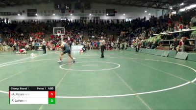 126 lbs Champ. Round 1 - Aden Reyes, Indianapolis Cathedral vs Adrian Cohen, Warren Central