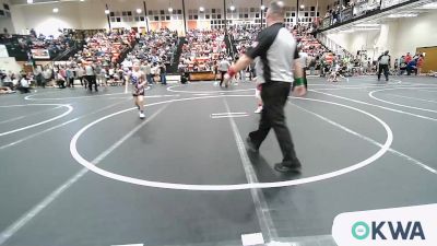 70 lbs Consi Of 4 - Zachariah Felts, Fort Gibson Youth Wrestling vs Ean Howard, Vinita Kids Wrestling