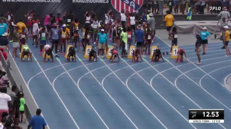 Youth Girls' 100m Championship, Semi-Finals 2 - Age 12