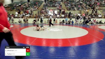 73 lbs Round Of 16 - Camden Wharton, Jackson County Wrestling Club vs Lathan Fallon, Pope Junior Wrestling Club