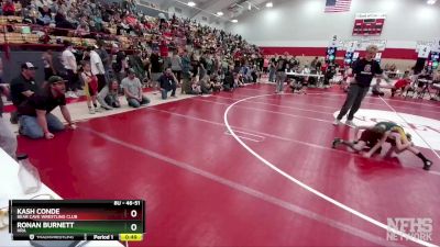 46-51 lbs Round 2 - Kash Conde, Bear Cave Wrestling Club vs Ronan Burnett, HRA