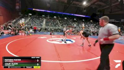 4A-182 lbs Semifinal - Colby Olson, Cheyenne East vs Mathew Foster, Rock Springs