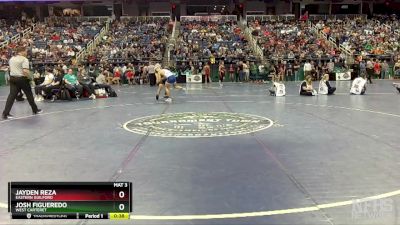 3A 132 lbs Cons. Round 1 - Jayden Reza, Eastern Guilford vs Josh Figueredo, West Carteret