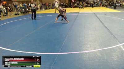 102 lbs Champ. Round 1 - Beau Bieniek, Waconia vs Isaiah Duberowski, BHVPP