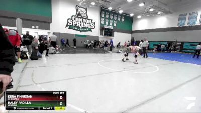 131 lbs Semifinal - Kera Finnegan, La Canada vs Haley Padilla, Ventura