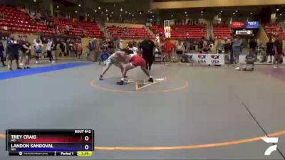 160 lbs Cons. Round 6 - Trey Craig, MO vs Landon Sandoval, NM