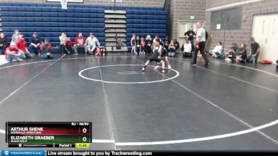 46/50 Semifinal - Elizabeth Graeber, Idaho Gold vs Arthur Shenk, Homedale Wrestling