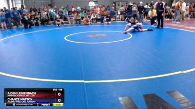 98 lbs Round 5 - Aiden Leinenbach, Peninsula Wrestling Club vs Chance Mattox, Ascend Wrestling Academy