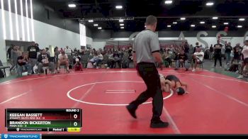 85 lbs Round 2 (8 Team) - Keegan Bassett, Dynasty Death Row (NJ) vs Brandon Bickerton, POWA (CO)