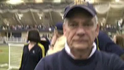 Michigan Coach Ron Warhurst after Meyo and on Nick's run in Boston