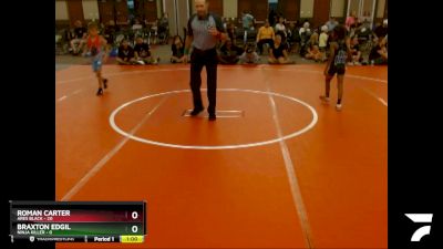 50 lbs Quarterfinals (8 Team) - Braxton Edgil, Ninja Killer vs Roman Carter, Ares Black