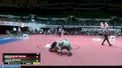 165 lbs Champ - Round 1 (16 Team) - Logan Eastman, Riverbend vs Kristofer Bitterman, Grassfield