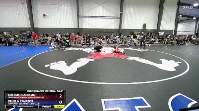 56-61 lbs Cons. Semi - Adeliah Gaerlan, Thunder Mountain Wrestling Club vs Delela Cavasos, Toppenish USA Wrestling Club