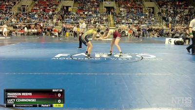 136 lbs Cons. Round 3 - Madison Reems, Bismarck vs Lucy Czarnowski, Fargo