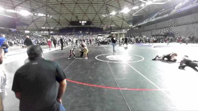 43 lbs Champ. Round 2 - Leia Cantu, Moses Lake Wrestling Club vs Matthew White, Bethel AllStars Wrestling Club