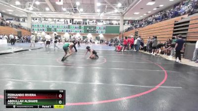 113 lbs Champ. Round 3 - Fernando Rivera, Holtville vs Abdullah Alshami, Patrick Henry