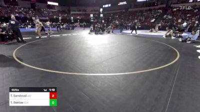 182 lbs Round Of 32 - Thomas Sandoval, Vacaville (SJ) vs Talha Bektas, Calvary Chapel Sa (SS)