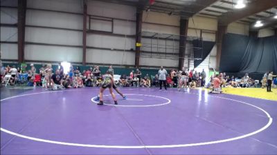 95 lbs Cons. Semi - Maya Hammond, Beast Mode Wrestling Academy vs La`Raya Veazy, The Fort Hammers Wrestling